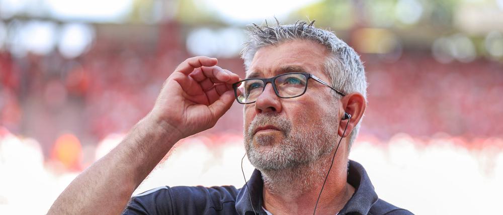 Der Blick nach oben: Urs Fischer und der 1. FC Union stehen vor dem ersten Champions-League-Spiel der Vereinsgeschichte.