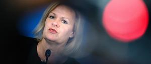 Innenminister Nancy Faeser will am Mittwoch im Innenausschuss Fragen zum Fall Schönbohm beantworten. 
