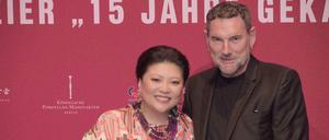 Kunst und Toleranz. Yu Zhang organisiert kulturellen Austausch zwischen Deutschland und China. Hier feiert sie den Geburtstag der Gesellschaft mit Designer Michael Michalsky.