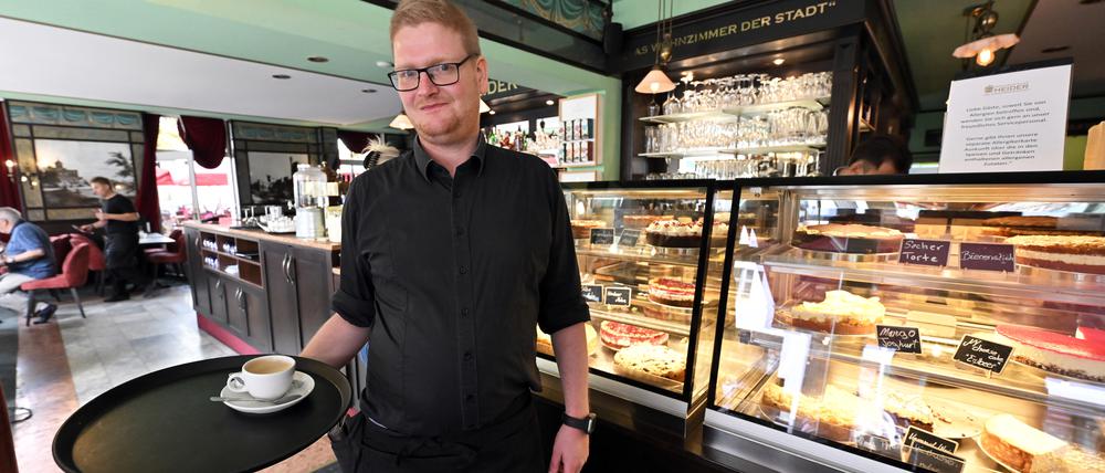 Tobias Schoenitz, Restaurantleiter des Café Heider am Nauener Tor