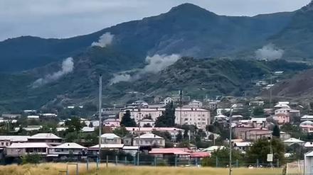 Bergkarabach wird bombardiert.