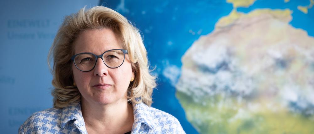 Bundesministerin Svenja Schulze hat beim Landgericht Berlin eine einstweilige Verfügung beantragt. 