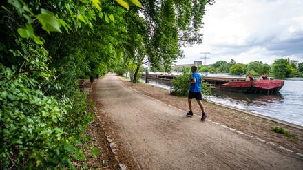 Traumhaftes Joggen am laufenden Band: im Treptower Park.
