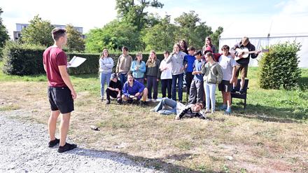 Theaterprojekt an der Montessori-Oberschule.