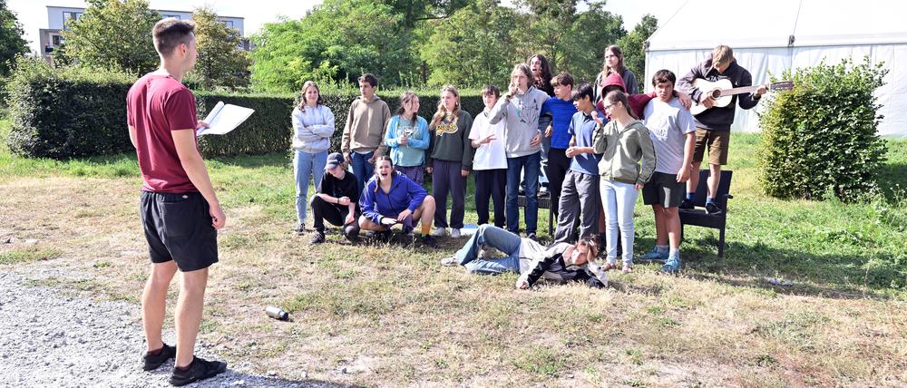 Theaterprojekt an der Montessori-Oberschule.