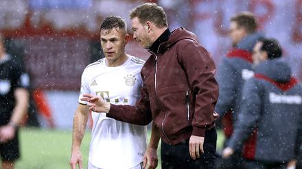 Gutes Verhältnis. Joshua Kimmich zählte bei den Bayern zu den Spielern, auf die sich Julian Nagelsmann verlassen konnte.