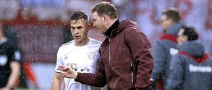 Gutes Verhältnis. Joshua Kimmich zählte bei den Bayern zu den Spielern, auf die sich Julian Nagelsmann verlassen konnte.