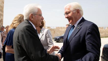 Bundespräsident Frank-Walter Steinmeier besucht Italiens Staatspräsident Sergio Mattarella in Rom. 