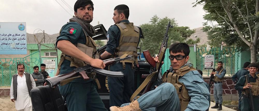 Afghanische Polizei in Kabul.