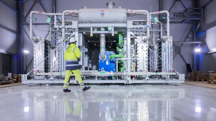 Elektrolyseur: In Deutschland wird zu wenig Wasserstoff produziert. 