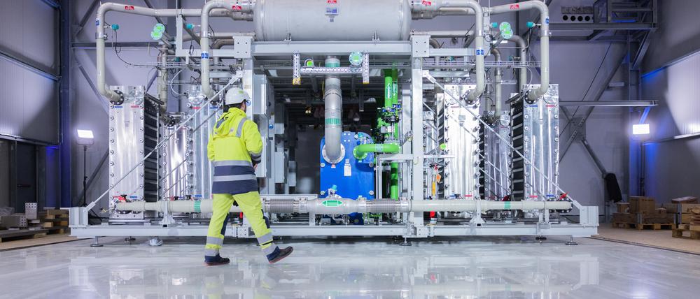 Elektrolyseur: In Deutschland wird zu wenig Wasserstoff produziert.