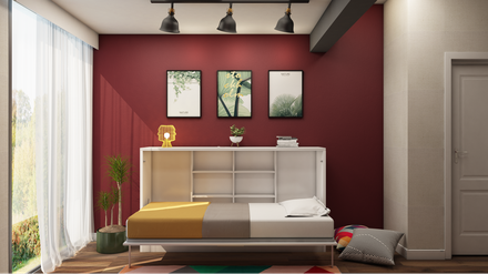 Alles andere als klobig: Ein Schrankbett bei Kumu Living