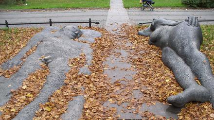 Skulptur „Dove Vai“ (ital. für „Wohin gehst du?“) des Bildhauers Andreas Wegner