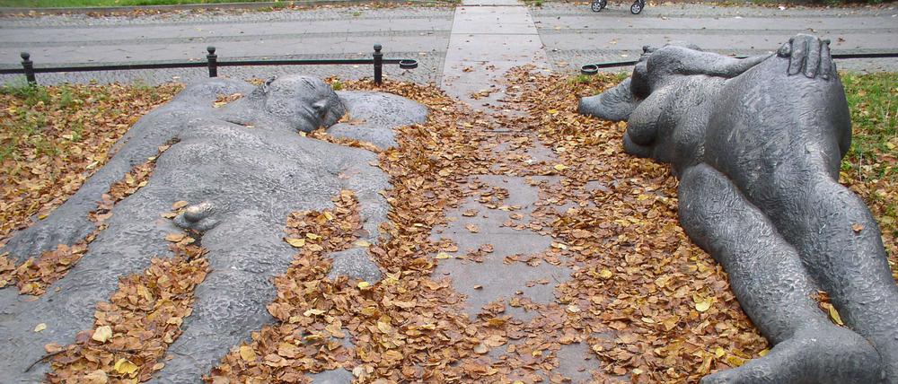 Skulptur „Dove Vai“ (ital. für „Wohin gehst du?“) des Bildhauers Andreas Wegner
