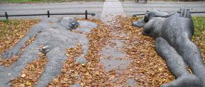Skulptur „Dove Vai“ (ital. für „Wohin gehst du?“) des Bildhauers Andreas Wegner