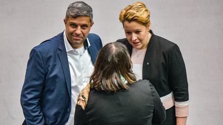 Franziska Giffey (SPD), und Raed Saleh. 