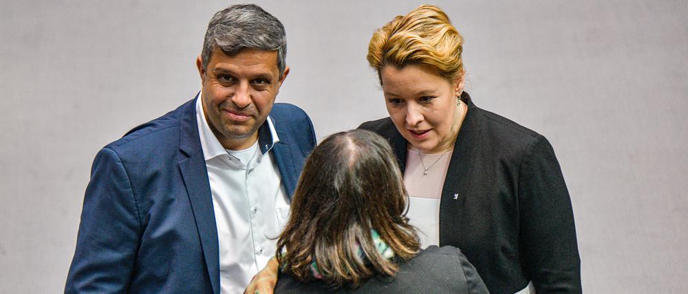 Franziska Giffey (SPD), und Raed Saleh. 