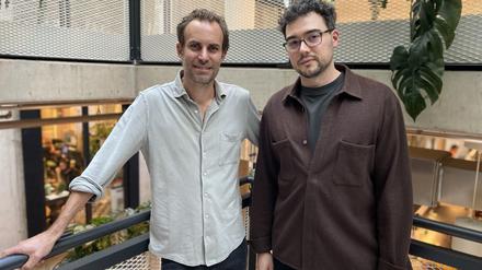 Jacob Hvid und Dominique Keufen von der Kultur-Abo-App Abundo. 