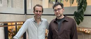 Jacob Hvid und Dominique Keufen von der Kultur-Abo-App Abundo. 