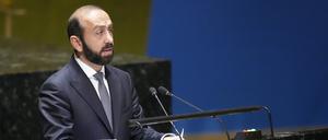 Ararat Mirsojan, Außenminister von Armenien, spricht in einem Interview über einen möglichen EU-Beitritt. (Archivbild)