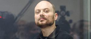 Wladimir Kara-Mursa bei einem Prozess in Moskau am 31. Juli 2023.