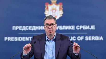 Will härter gegen Demonstranten vorgehen: Serbiens Präsident Vucic