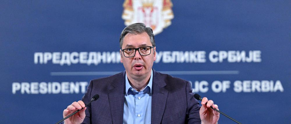Will härter gegen Demonstranten vorgehen: Serbiens Präsident Vucic