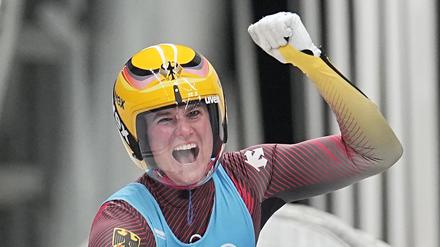 Natalie Geisenberger hatte in ihrer Karriere viel Grund zum Jubeln.