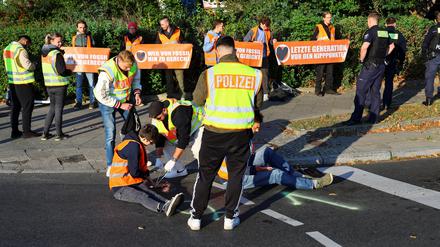 Auch am Montag wurde in Berlin blockiert. 