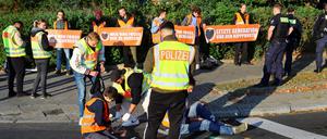 Auch am Montag wurde in Berlin blockiert. 