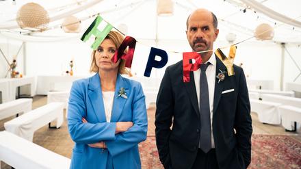 Sehen sich wieder öfters: Erik (Christoph Maria Herbst) und Anne (Annette Frier).