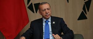 Recep Tayyip Erdoğan beim Nato-Gipfel in Litauen.