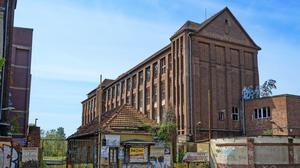 Ein Gebäude des ehemaligen Kabelwerks Köpenick.