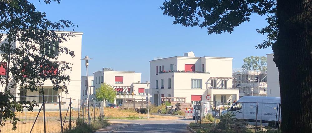 Wohnsiedlung Jungfernsee, Baustelle