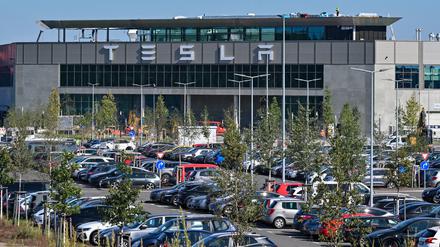Die Tesla-Gigafactory Berlin-Brandenburg. 