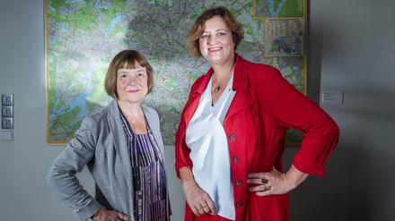 Zuständig für Gesundheitspolitik: Brandenburgs Ministerin Ursula Nonnemacher (Grüne, links) und Berlins Senatorin Ina Czyborra (SPD).
