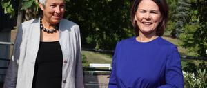 Außenministerin Annalena Baerbock und Carola Lentz, Präsidentin des Goethe Instituts, bei der Verleihung Goethe-Medaille 2022.
