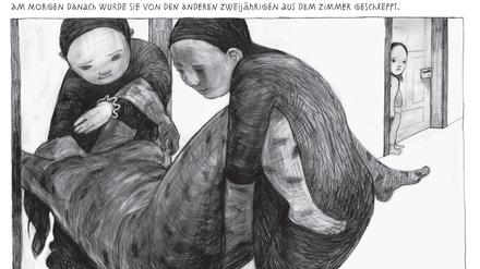 Eine Szene aus „Genossin Kuckuck“ von Anke Feuchtenberger.