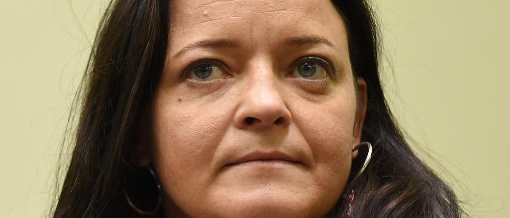Mitglied der rechtsextremen Terrorzelle NSU, Beate Zschäpe, im Oberlandesgericht München am 6. Oktober 2016.
