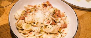 Orechiette mit Ragù di Vitello al bianco im „La Pignata“ in Wilmersdorf.