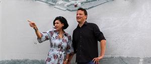Die frühere Bildungsbeigeordnete Noosha Aubel (parteilos) und der Linken-Politiker Sascha Krämer.