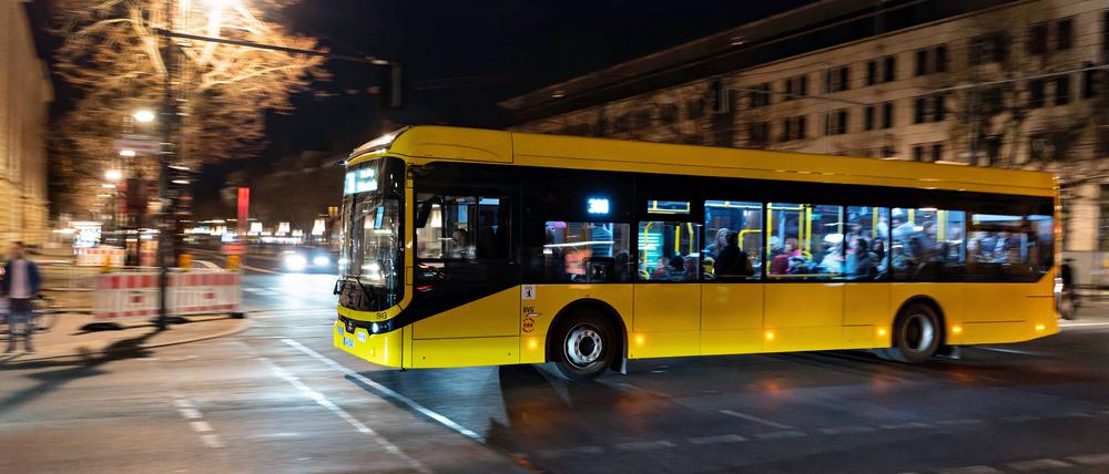 Ein Bus der Berliner Verkehrsbetriebe (BVG), Symbolbild.
