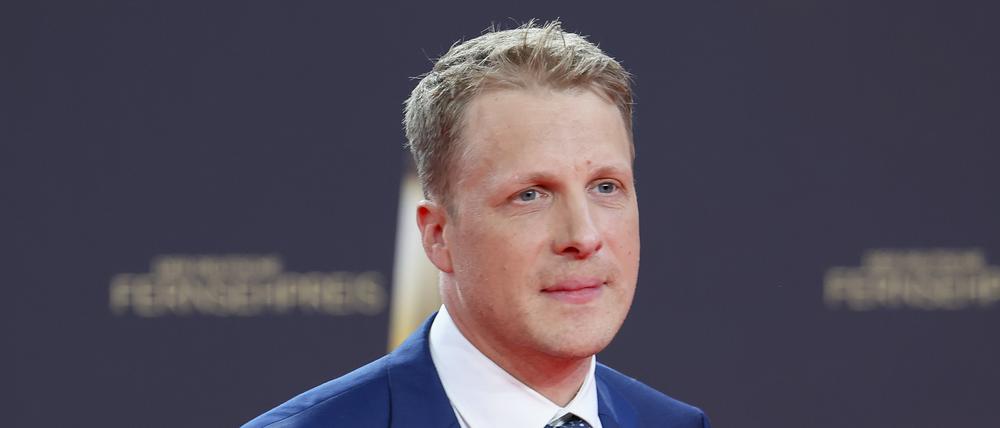 Oliver Pocher bei der Verleihung des Deutschen Fernsehpreises 2023 in den MMC-Studios in Köln.