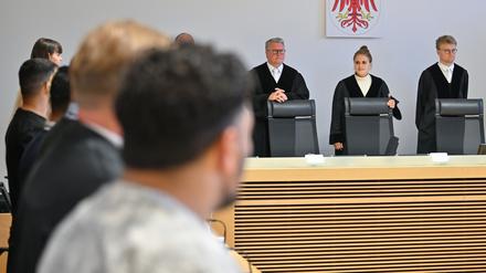 Beginn des Prozesses um den Angriff auf Besucher des «Frosch»-Clubs in Frankfurt (Oder) im Landgericht. 