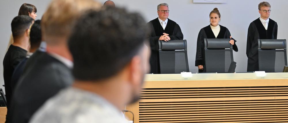 Beginn des Prozesses um den Angriff auf Besucher des «Frosch»-Clubs in Frankfurt (Oder) im Landgericht. 
