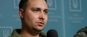 Kyrylo Budanov bei einem Pressetermin