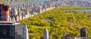 Blick auf den Central Park in New York. 