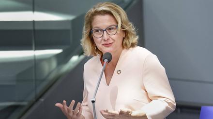 Svenja Schulze (SPD), Bundesministerin für wirtschaftliche Zusammenarbeit und Entwicklung.