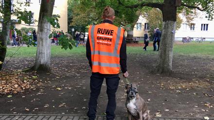 Wachschutz am Schlosspark Schönhausen.