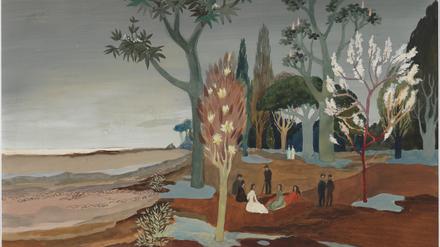 Ein surrealistisch anmutendes Bild von Tove Jansson, „Landscape“, undatiert.
